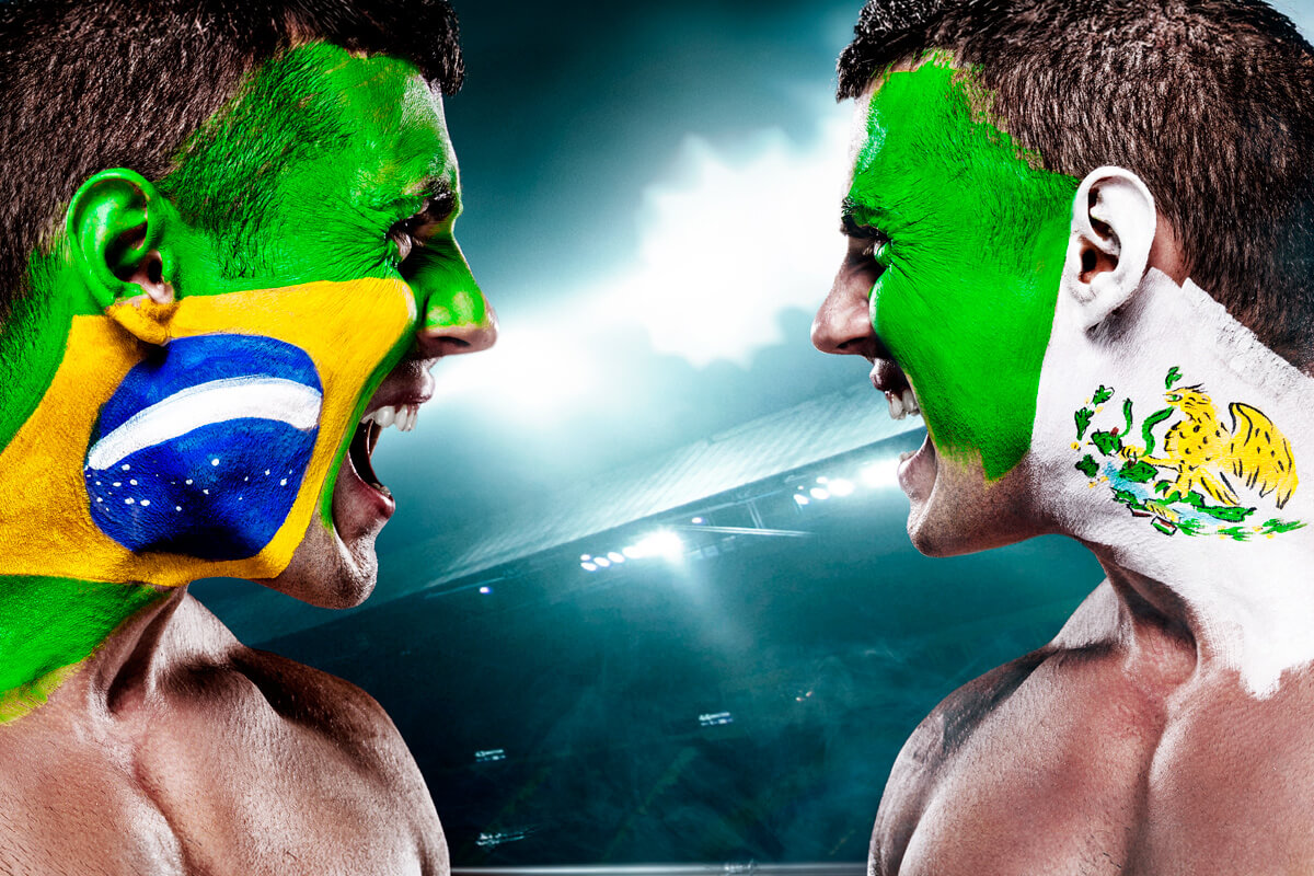 brasil e mexico